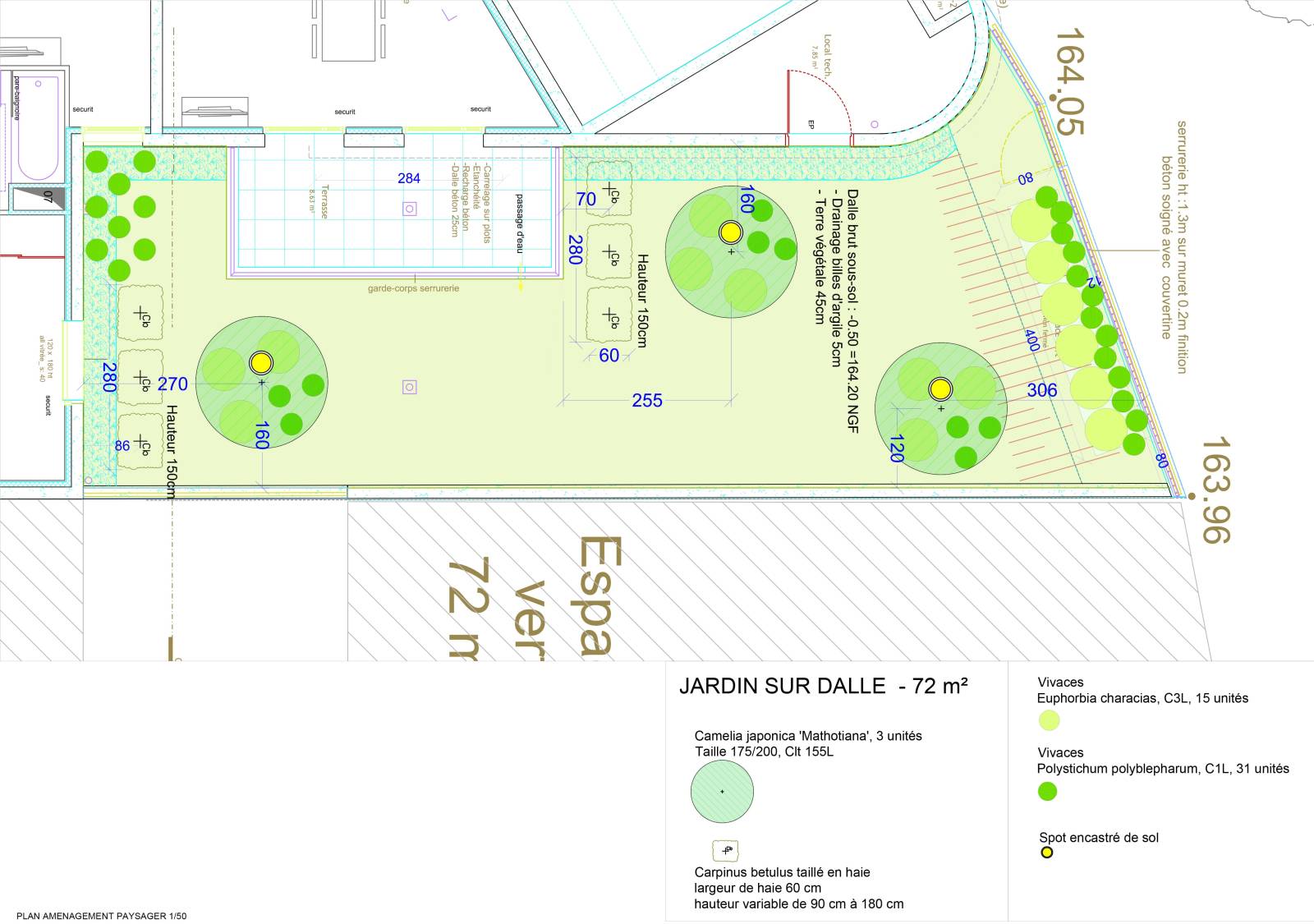 Aménagement d'un rez de jardin pour une copropriété d'immeuble à Lyon 7