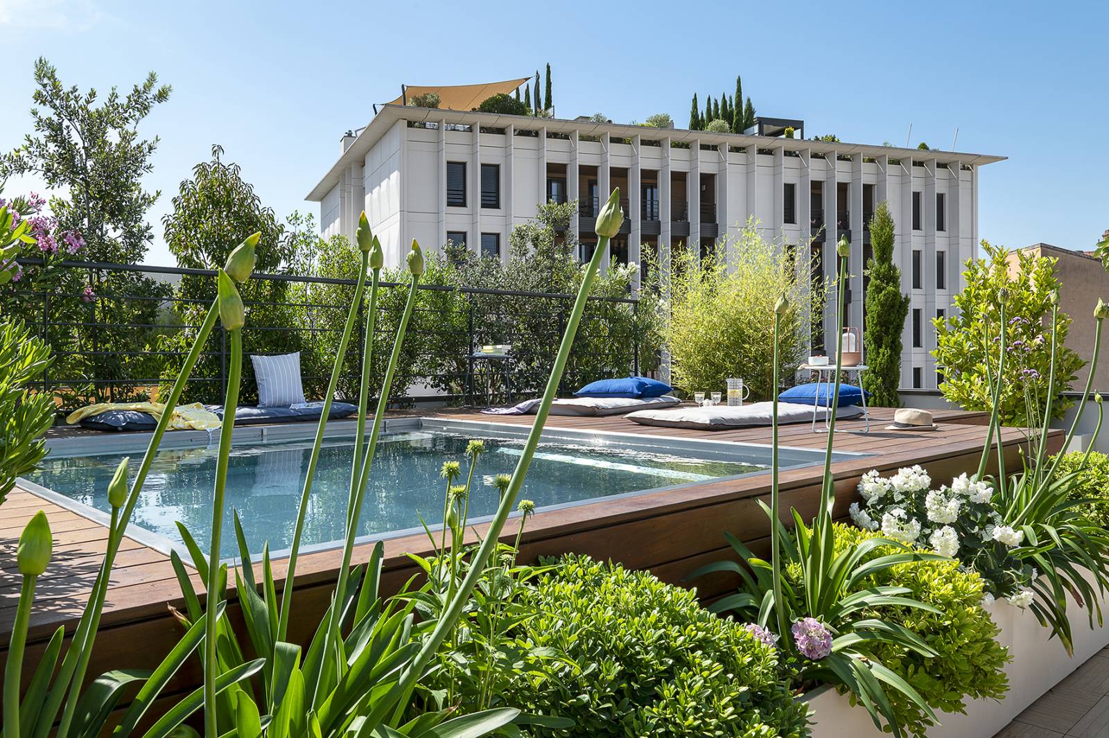 Conception et réalisation d'un roof top de 200 m² et d'une terrasse 60 m² de  à Croix Rousse