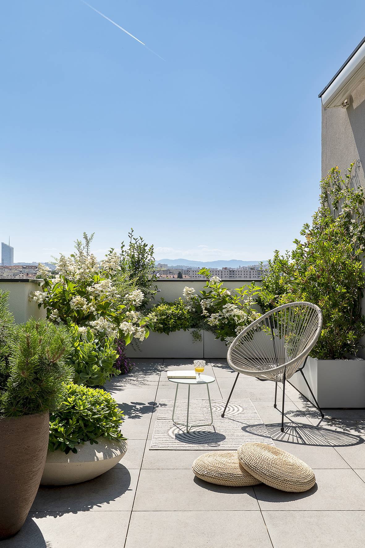 Conception et réalisation d'un toit terrasse 110 m² à Villeurbanne